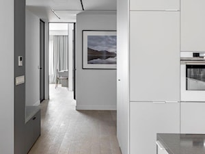 Arktyka - apartament na Szczęśliwicach - Hol / przedpokój, styl minimalistyczny - zdjęcie od Jacek Tryc-wnętrza