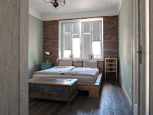 Apartament na Mokotowie - Średnia zielona sypialnia, styl vintage - zdjęcie od Jacek Tryc-wnętrza