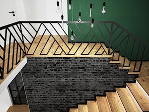 Balustrada loft - Schody, styl industrialny - zdjęcie od OES architekci