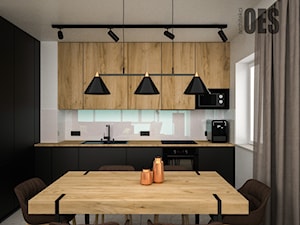 Drewniana zabudowa kuchni - zdjęcie od OES architekci