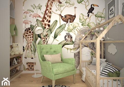 Tapeta zwierzęta - Pokój dziecka, styl nowoczesny - zdjęcie od OES architekci