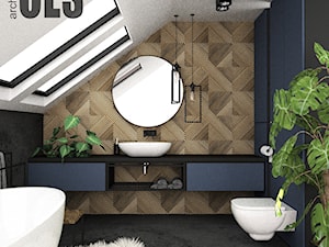 Sypialnia z łazienką - Łazienka, styl nowoczesny - zdjęcie od OES architekci