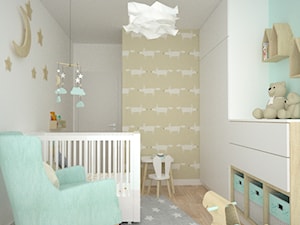 Pokój dla dziecka z kolorem miętowym - Pokój dziecka, styl nowoczesny - zdjęcie od OES architekci