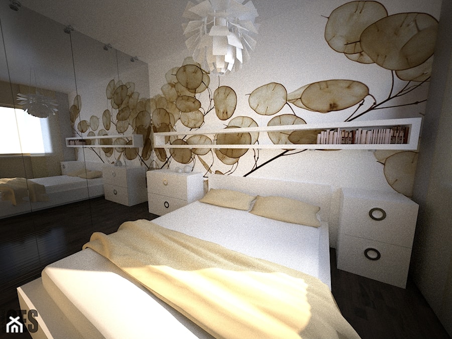 Projekty sypialni - Sypialnia, styl nowoczesny - zdjęcie od OES architekci