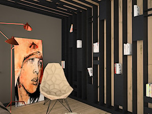 Miedź i drewno w sypialni - Sypialnia, styl nowoczesny - zdjęcie od OES architekci