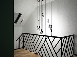 Balustrada loft - Hol / przedpokój, styl industrialny - zdjęcie od OES architekci