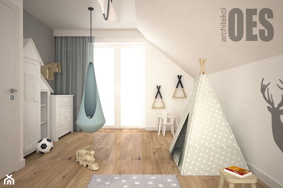 Pokój dla chłopca w stylu skandynawskim - Pokój dziecka, styl skandynawski - zdjęcie od OES architekci