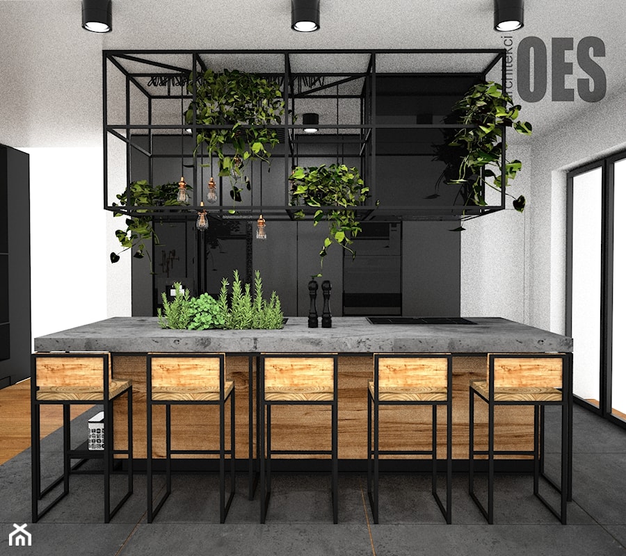 Kuchnia loft - Kuchnia, styl industrialny - zdjęcie od OES architekci
