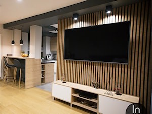 Projekt domu w Sławniowie - Salon, styl nowoczesny - zdjęcie od InDecor