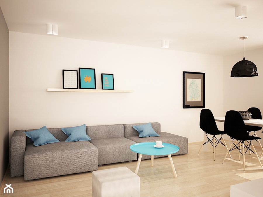 Projekt mieszkania - Salon, styl nowoczesny - zdjęcie od InDecor