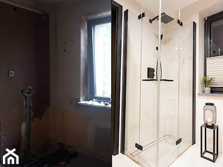 Aranżacje wnętrz - Łazienka: Projekt łazienki w domu jednorodzinnym w stylu nowoczesnym - metamorfoza - InDecor. Przeglądaj, dodawaj i zapisuj najlepsze zdjęcia, pomysły i inspiracje designerskie. W bazie mamy już prawie milion fotografii!
