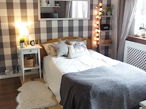 Mieszkanie hand made :) - Średnia biała szara sypialnia, styl tradycyjny - zdjęcie od karolina0606