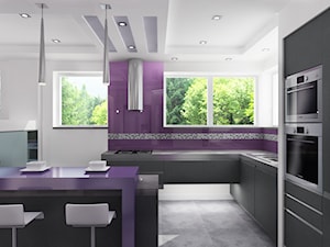 Dom fiolety projekt - Kuchnia, styl nowoczesny - zdjęcie od All Design Agnieszka Lorenc