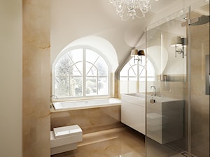 Marmurowa łazienka - Łazienka, styl tradycyjny - zdjęcie od All Design Agnieszka Lorenc