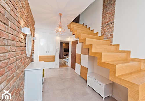 Realizacja projektu mieszkanie dwupiziomowe w Krakwie - Schody, styl nowoczesny - zdjęcie od All Design Agnieszka Lorenc