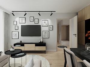 Mieszkanie 50 m2 - Salon, styl nowoczesny - zdjęcie od All Design Agnieszka Lorenc