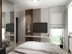 Mieszkanie z kolorem koniaku - Średnia beżowa sypialnia, styl tradycyjny - zdjęcie od All Design Agnieszka Lorenc