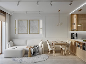 Mieszkanie w beżach - Salon, styl nowoczesny - zdjęcie od All Design Agnieszka Lorenc