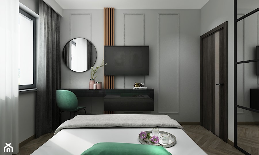 Mieszkanie z zielenią - Sypialnia, styl tradycyjny - zdjęcie od All Design Agnieszka Lorenc