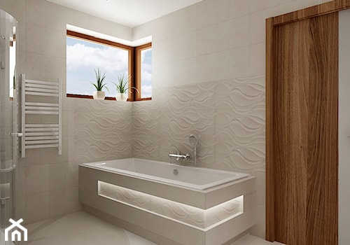 Średnia łazienka z oknem, styl nowoczesny - zdjęcie od All Design Agnieszka Lorenc