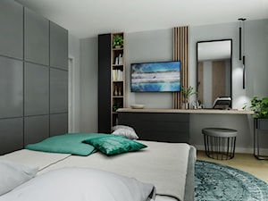 Mieszkanie 80 m2 - Sypialnia, styl nowoczesny - zdjęcie od All Design Agnieszka Lorenc