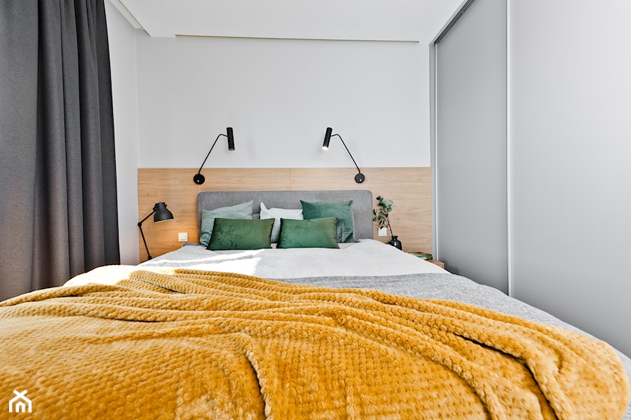 Realizacja mieszkania z zielenią - Sypialnia, styl nowoczesny - zdjęcie od All Design Agnieszka Lorenc