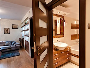 łazienka z drewnem realizacja - Łazienka, styl nowoczesny - zdjęcie od All Design Agnieszka Lorenc