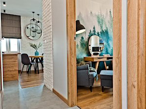Realizacja mieszkania z zielenią - Hol / przedpokój, styl skandynawski - zdjęcie od All Design Agnieszka Lorenc