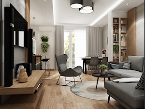 Mieszkanie Gdańsk - Salon, styl nowoczesny - zdjęcie od All Design Agnieszka Lorenc