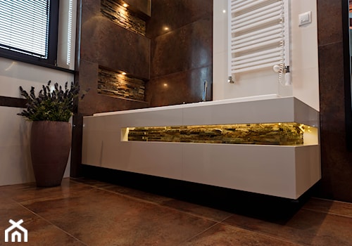 łazienka z kamieniem 2 - Łazienka, styl tradycyjny - zdjęcie od All Design Agnieszka Lorenc