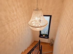 Klatka schodowa - Schody jednobiegowe zabiegowe kręcone drewniane betonowe, styl tradycyjny - zdjęcie od All Design Agnieszka Lorenc