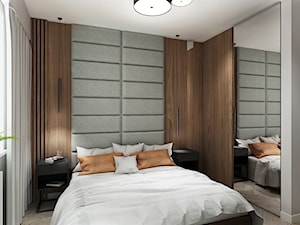 Mieszkanie z kolorem koniaku - Średnia szara sypialnia, styl tradycyjny - zdjęcie od All Design Agnieszka Lorenc
