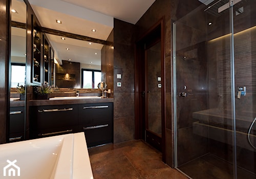 łazienka z kamieniem 2 - Średnia łazienka z oknem, styl tradycyjny - zdjęcie od All Design Agnieszka Lorenc