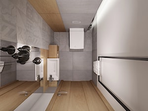 łazienka w szarosciach - Mała łazienka, styl minimalistyczny - zdjęcie od All Design Agnieszka Lorenc