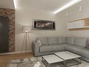 Projekt mieszkania dwupoziomowego - Salon, styl nowoczesny - zdjęcie od All Design Agnieszka Lorenc