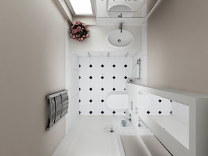 Projekt - Klasyczny dom pod Krakowem - Mała łazienka z oknem, styl tradycyjny - zdjęcie od All Design Agnieszka Lorenc
