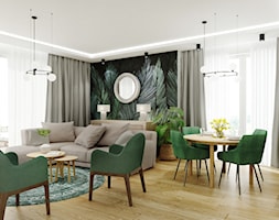 Dom z zielenią - Salon, styl nowoczesny - zdjęcie od All Design Agnieszka Lorenc - Homebook