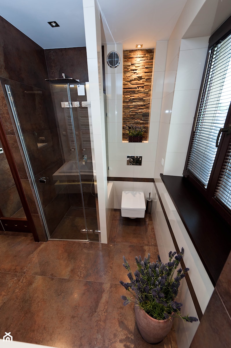 łazienka z kamieniem 2 - Średnia łazienka, styl tradycyjny - zdjęcie od All Design Agnieszka Lorenc
