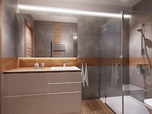 Mieszkanie na wynajem 1 - Średnia bez okna z punktowym oświetleniem łazienka, styl nowoczesny - zdjęcie od All Design Agnieszka Lorenc