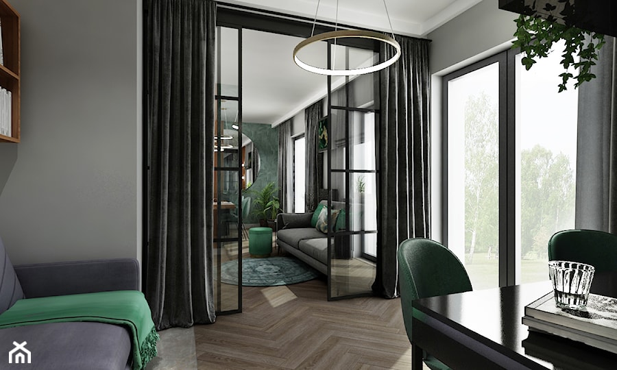 Mieszkanie z zielenią - Biuro, styl nowoczesny - zdjęcie od All Design Agnieszka Lorenc