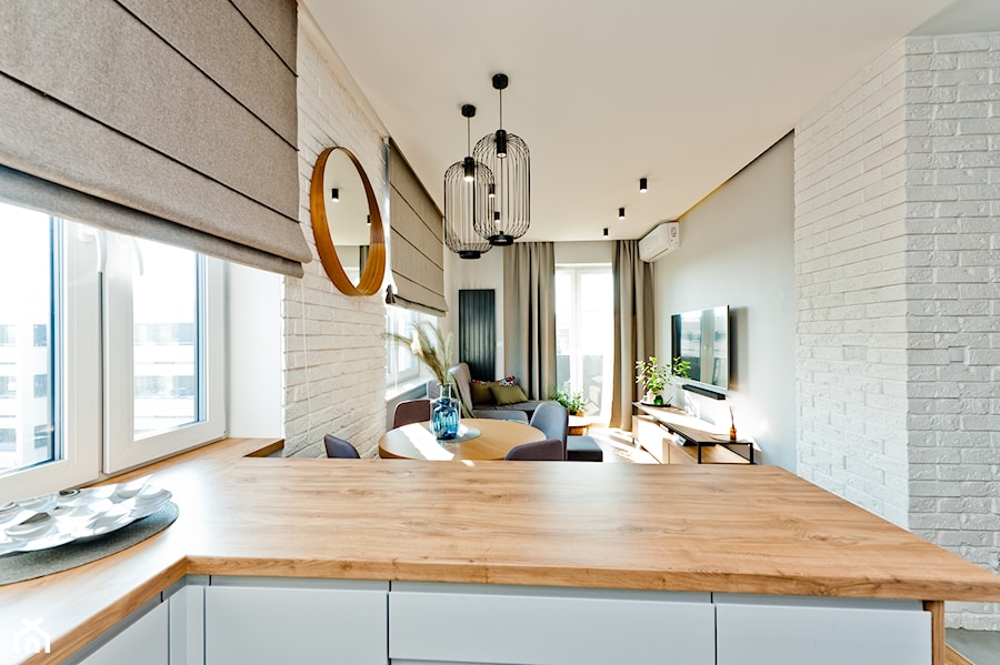 Realizacja mieszkania z zielenią - Kuchnia, styl nowoczesny - zdjęcie od All Design Agnieszka Lorenc