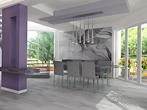 Dom fiolety projekt - Jadalnia, styl nowoczesny - zdjęcie od All Design Agnieszka Lorenc