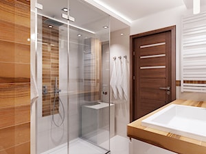 Mała łazienka z drewnem - Łazienka, styl nowoczesny - zdjęcie od All Design Agnieszka Lorenc