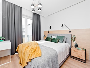 Realizacja mieszkania z zielenią - Sypialnia, styl nowoczesny - zdjęcie od All Design Agnieszka Lorenc