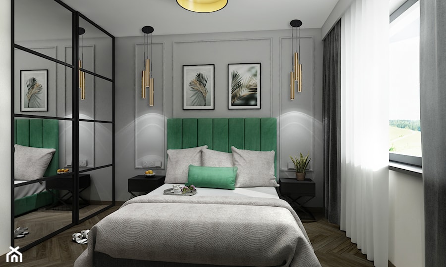Mieszkanie z zielenią - Sypialnia, styl tradycyjny - zdjęcie od All Design Agnieszka Lorenc