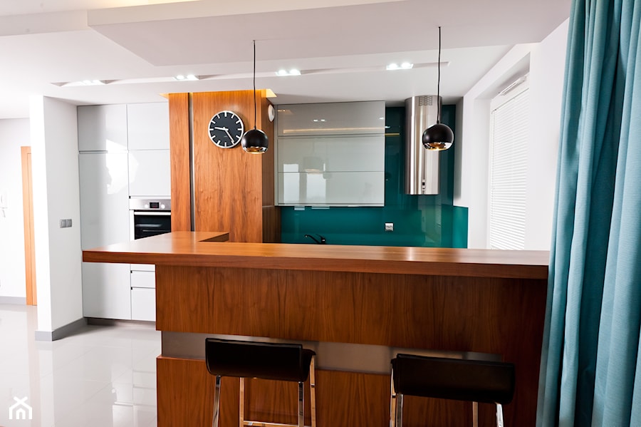 Mieszkanie w turkusach realizacja - Kuchnia, styl nowoczesny - zdjęcie od All Design Agnieszka Lorenc