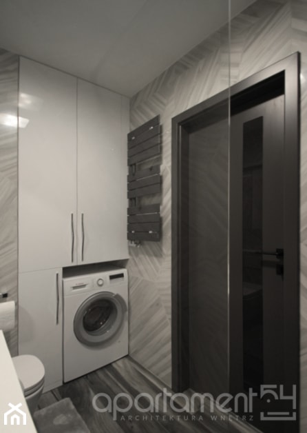 mieszkanie pod wynajem - Średnia bez okna z pralką / suszarką łazienka, styl nowoczesny - zdjęcie od Interior Dorota Żochowska
