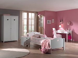 Średni różowy szary pokój dziecka dla dziecka dla dziewczynki - zdjęcie od Meble Aldo