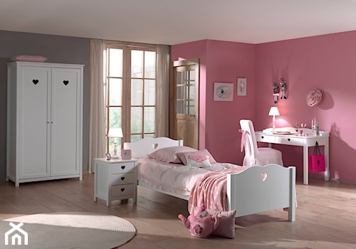 Średni różowy szary pokój dziecka dla dziecka dla dziewczynki - zdjęcie od Meble Aldo