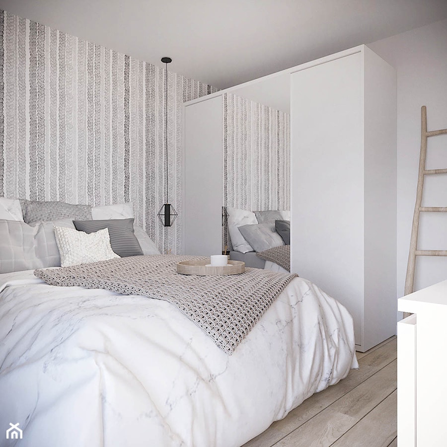 MIESZKANIE 51 m2 - Sypialnia, styl nowoczesny - zdjęcie od Dream Design